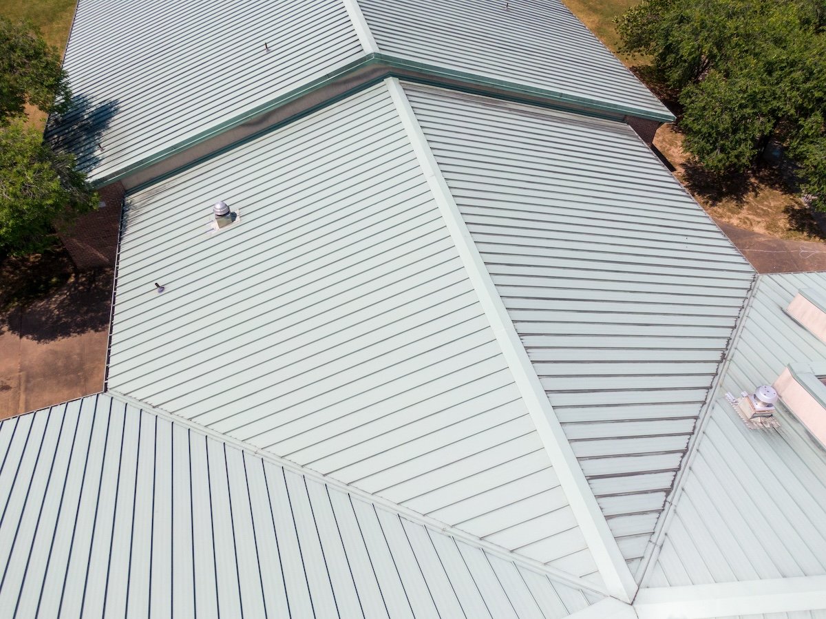 gray standing seam roof