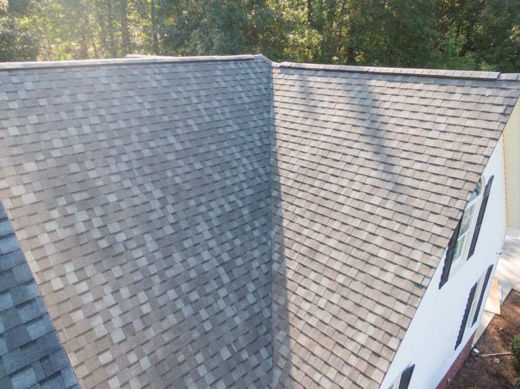 Residential Roof Inspection Drone Photos