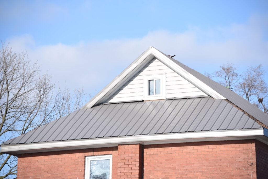 House with a metal roof