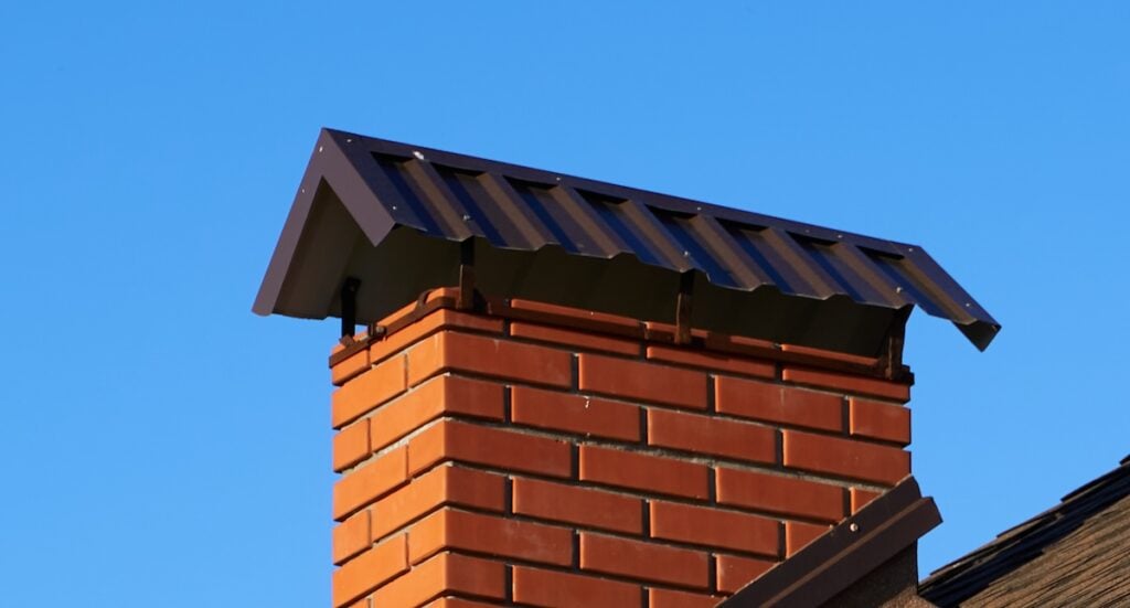 chimney metal roof cap