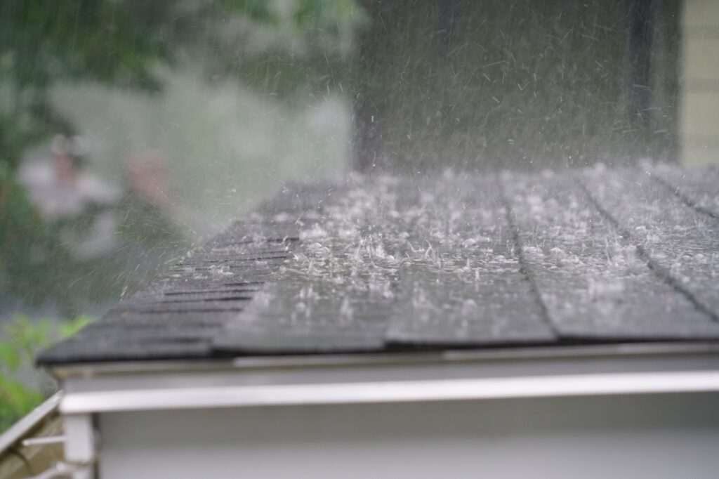 rain on impact shingles