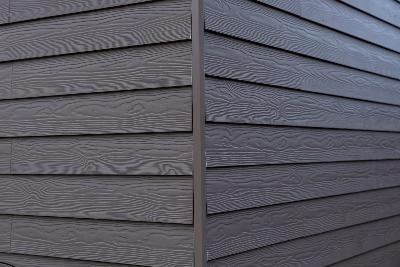 closeup of engineered wood siding