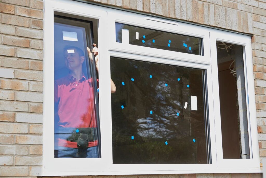 window installation middletown de worker replacing window