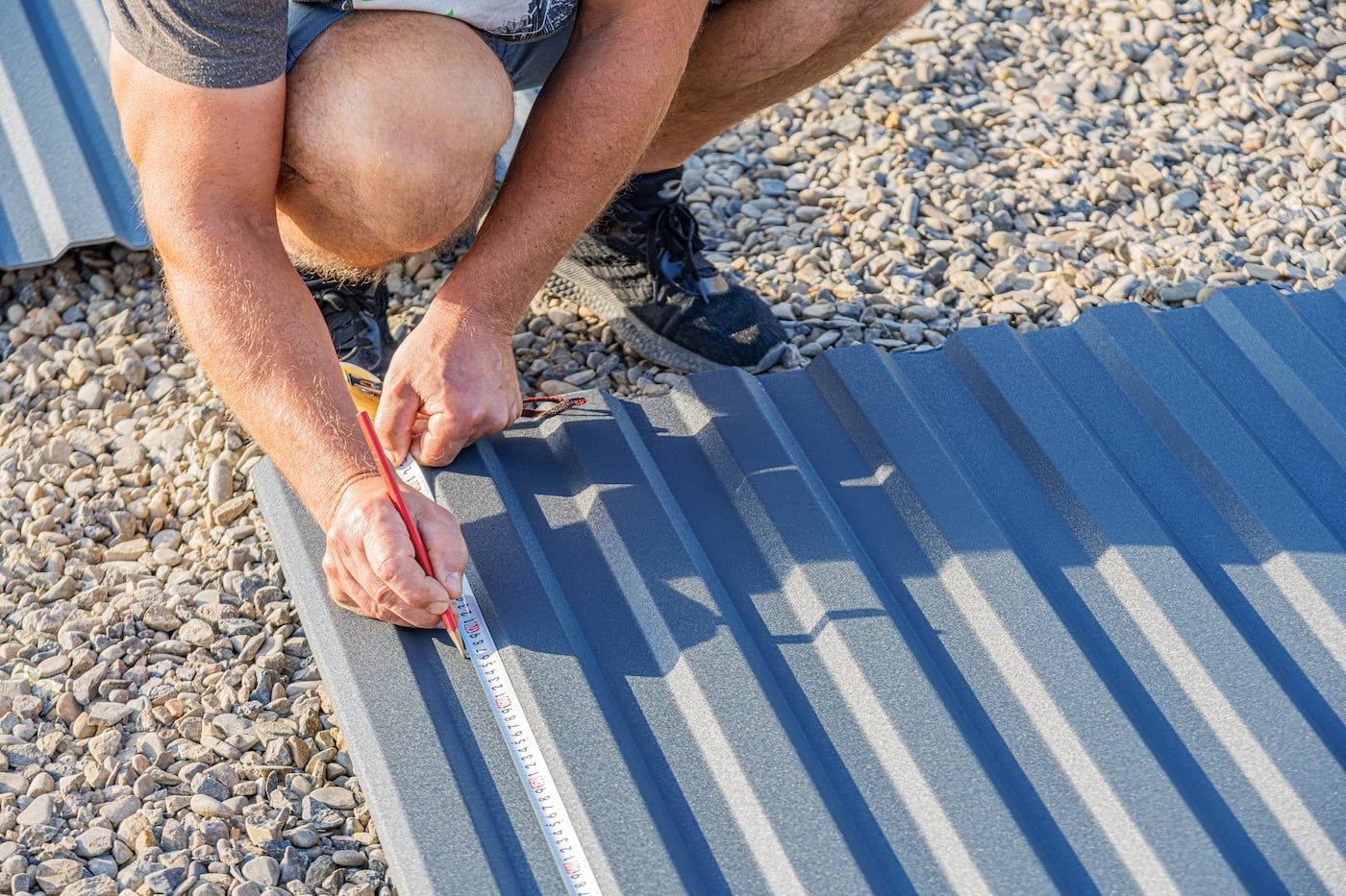 measuring metal roof panels