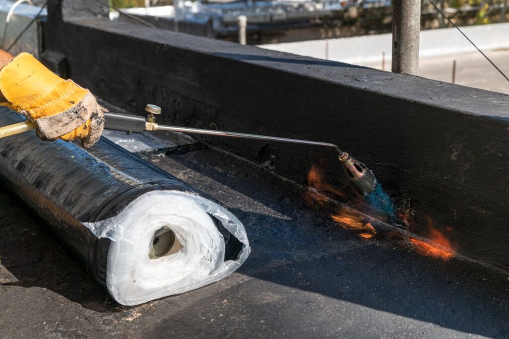 commercial roofing contractors dover de torch down roofing